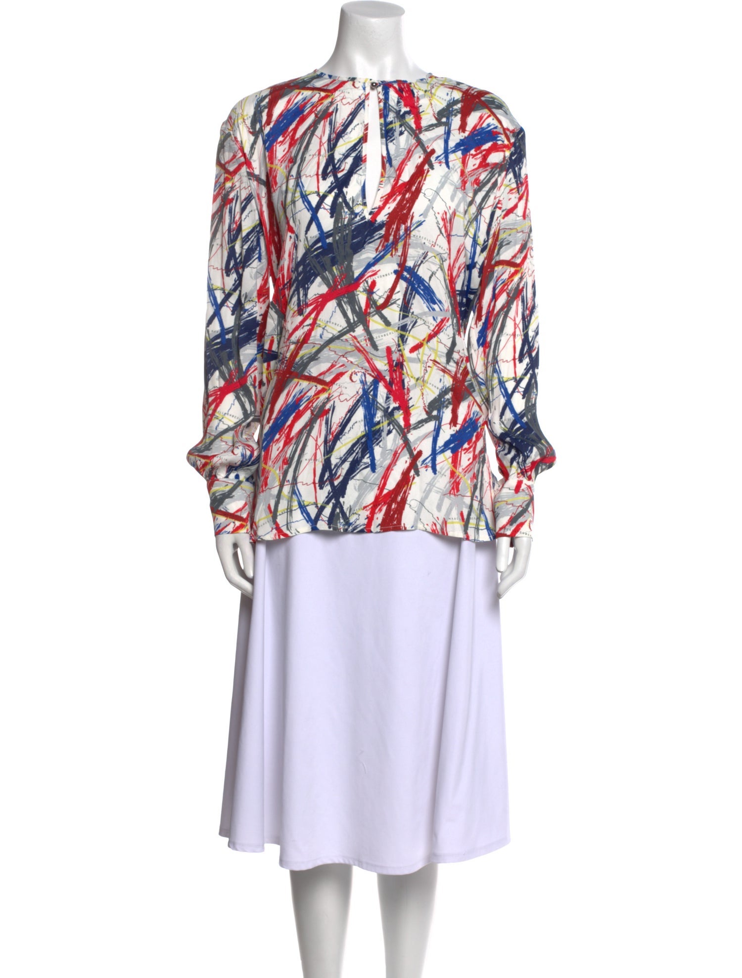 Marcell Von Berlin Silk Printed Tunic w/ Tags
