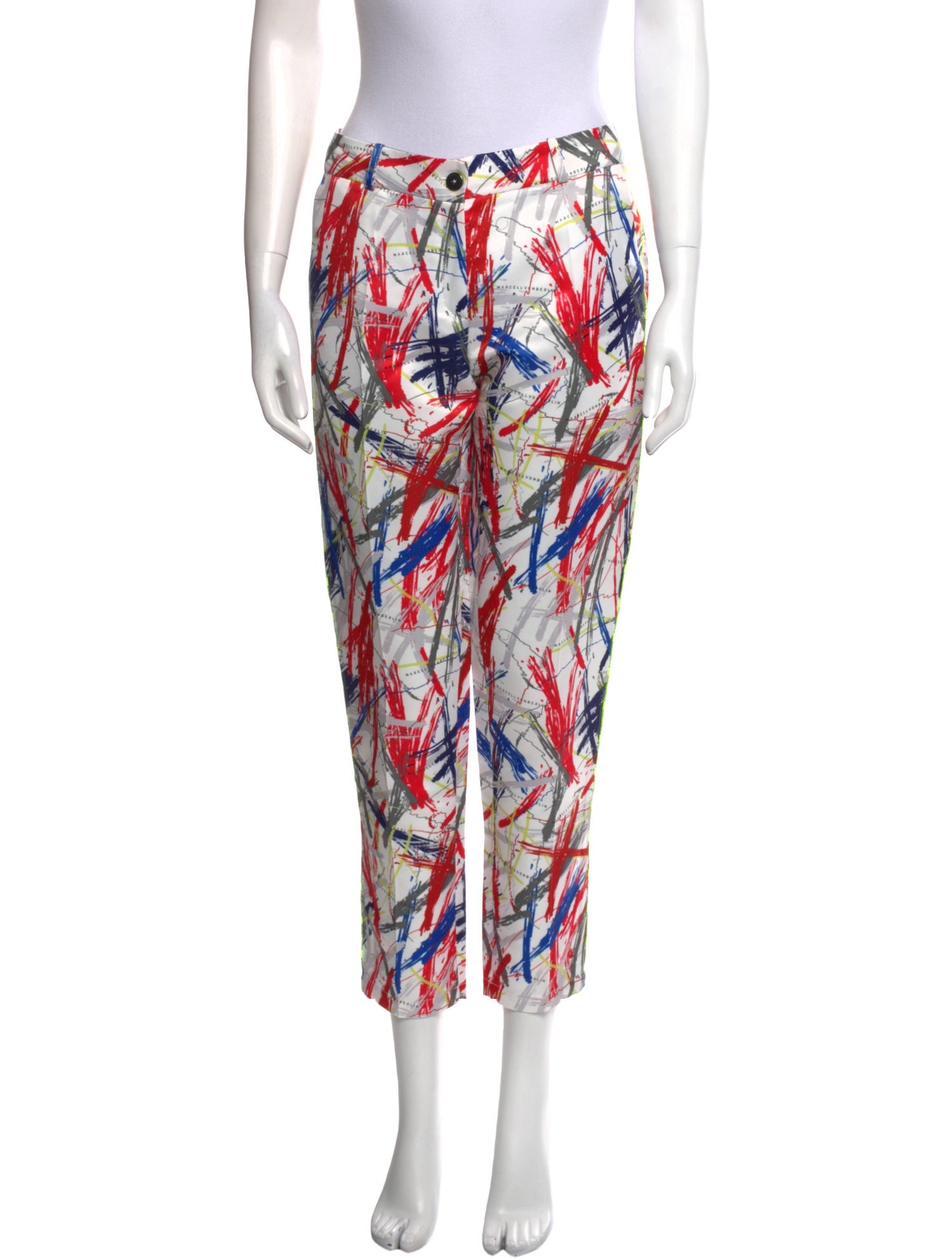 Marcell Von Berlin Printed Straight Leg Pants w/ Tags