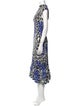 Marcell Von Berlin Printed Midi Length Dress