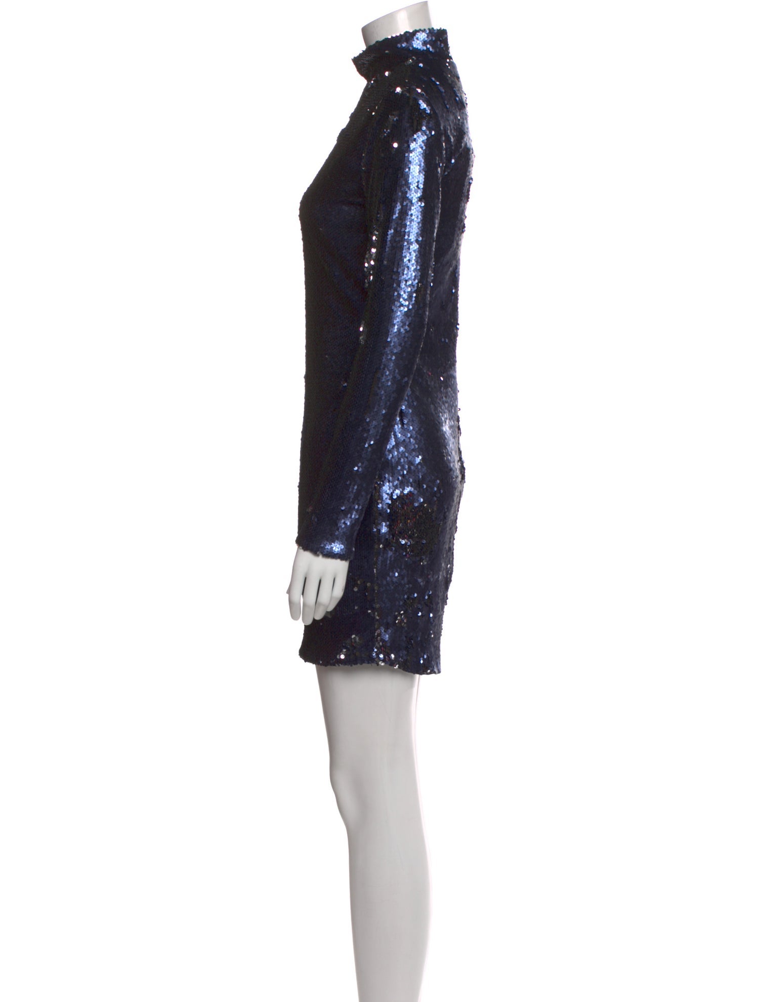 Marcell Von Berlin Mock Neck Mini Dress