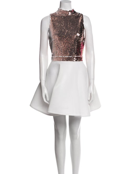 Marcell Von Berlin Colorblock Pattern Knee-Length Dress