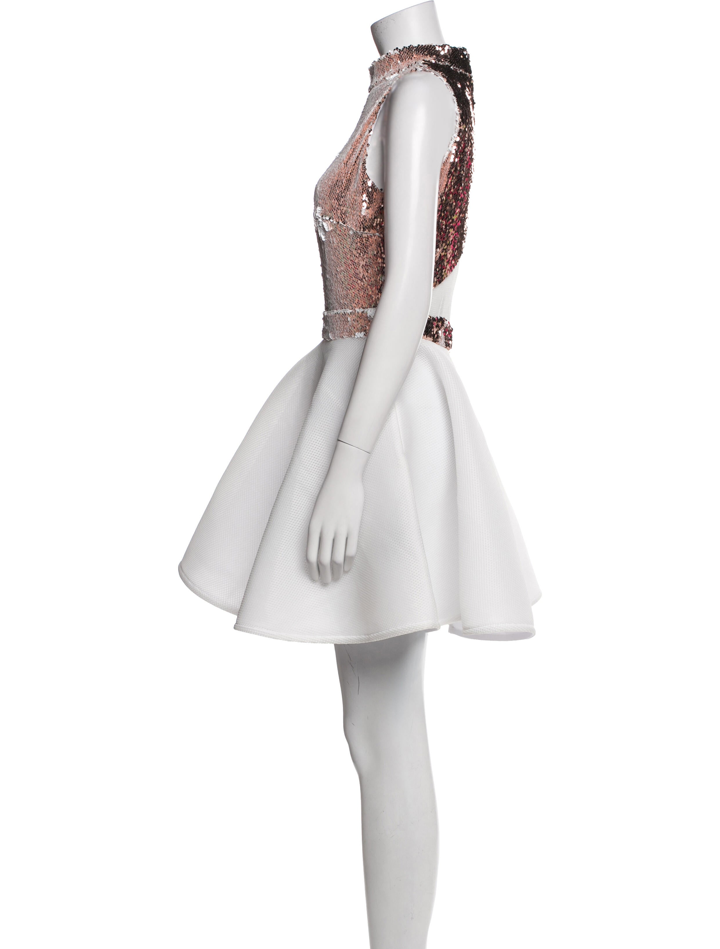 Marcell Von Berlin Colorblock Pattern Knee-Length Dress