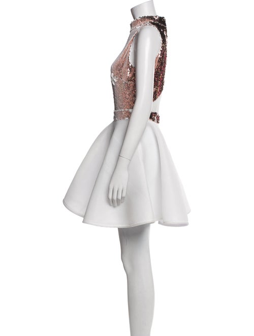 Marcell Von Berlin Colorblock Pattern Knee-Length Dress