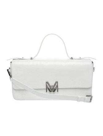 Marcell Von Berlin Embossed Leather Top Handle Bag