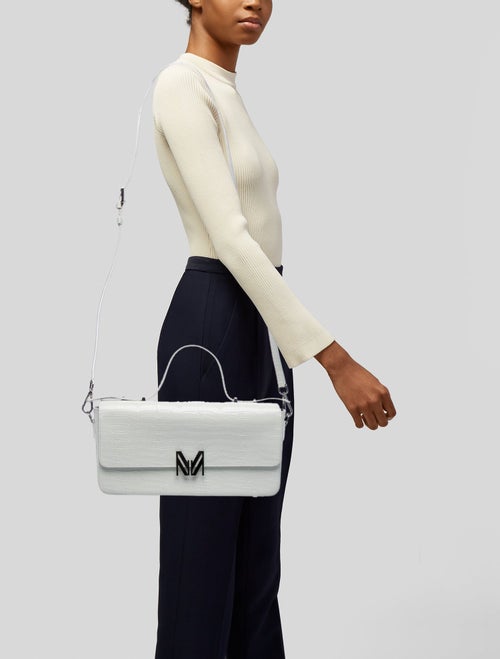 Marcell Von Berlin Embossed Leather Top Handle Bag