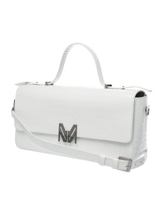 Marcell Von Berlin Embossed Leather Top Handle Bag