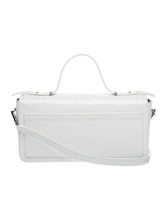 Marcell Von Berlin Embossed Leather Top Handle Bag