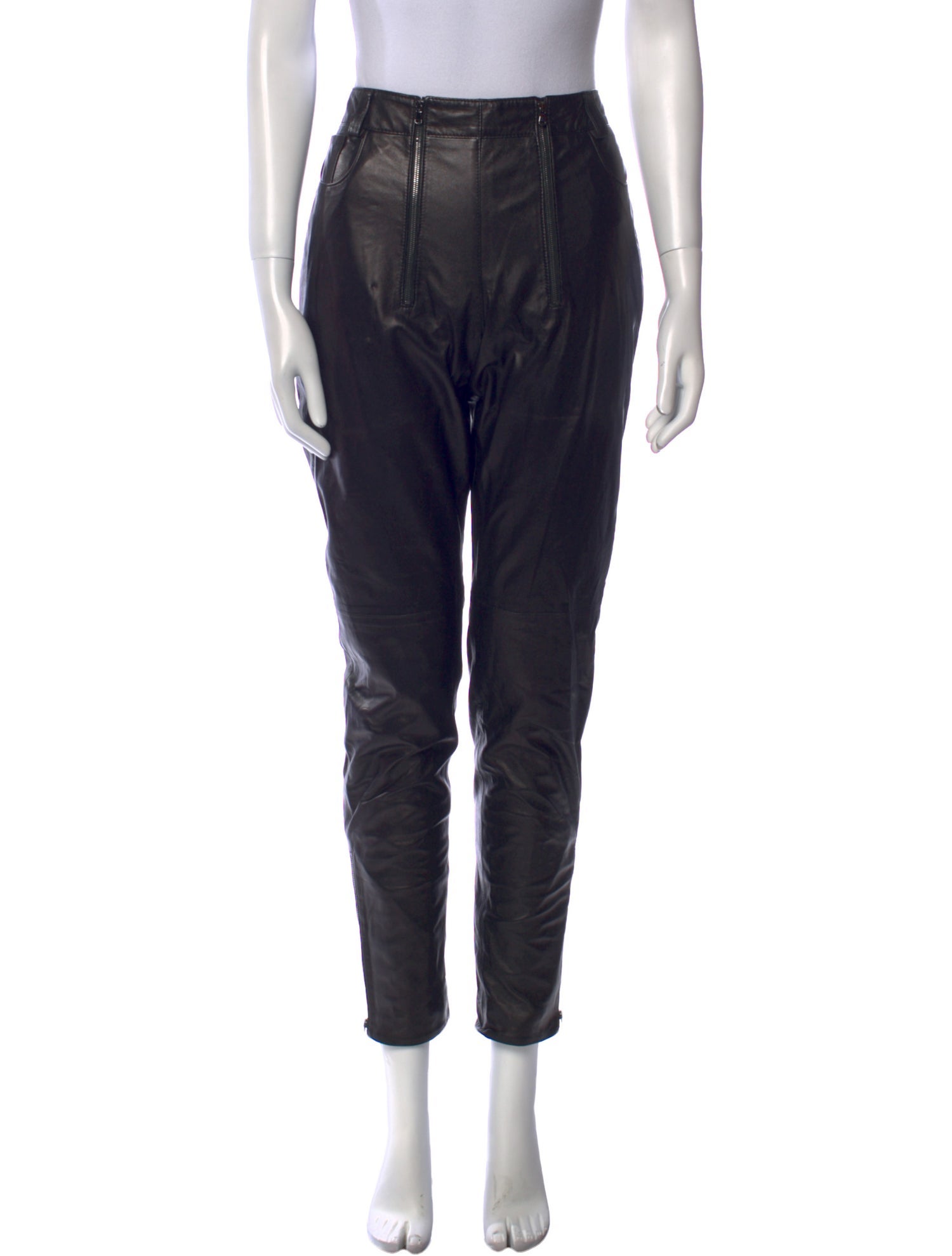 Marcell Von Berlin Leather Skinny Leg Pants