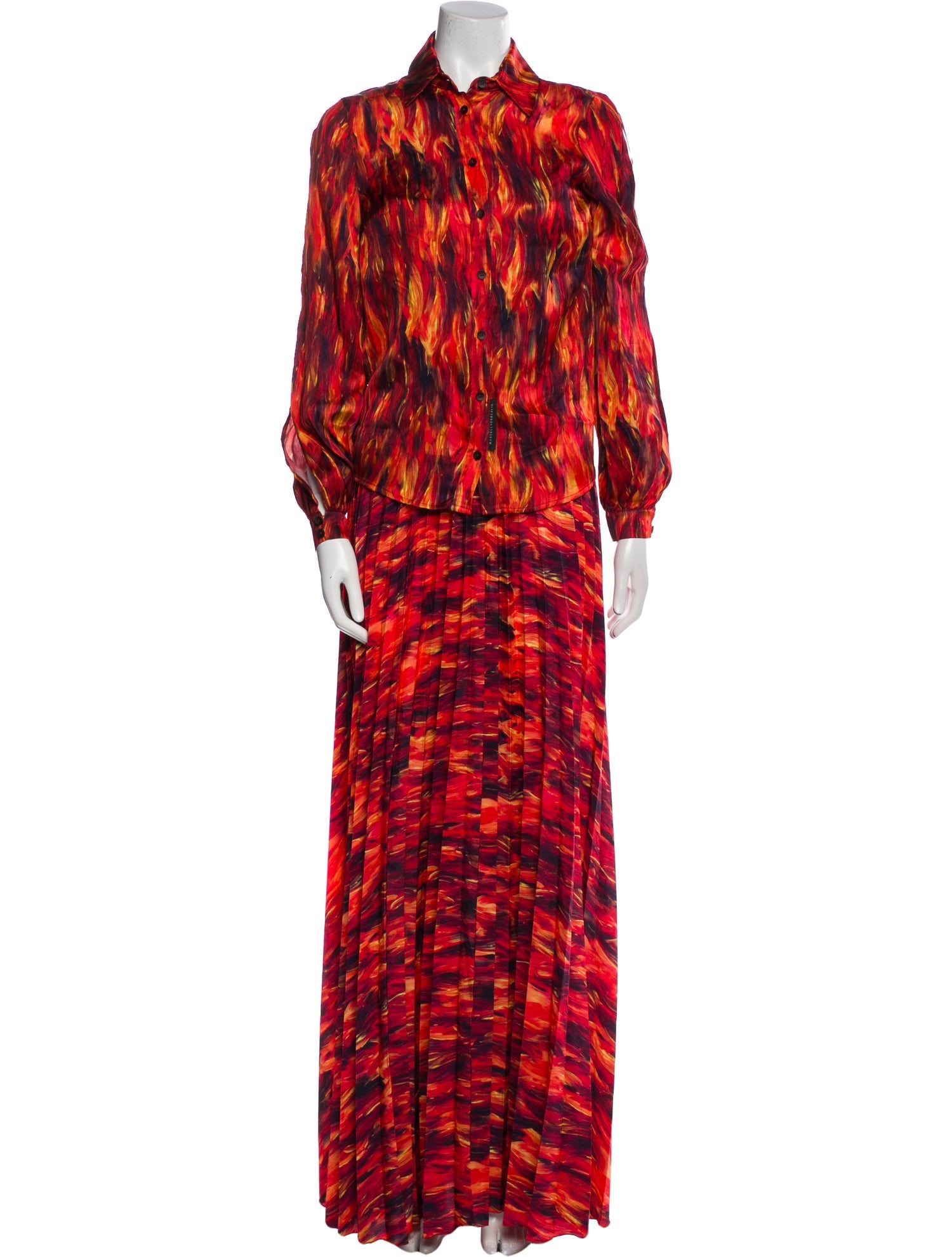 Marcell Von Berlin Printed Skirt Set w/ Tags