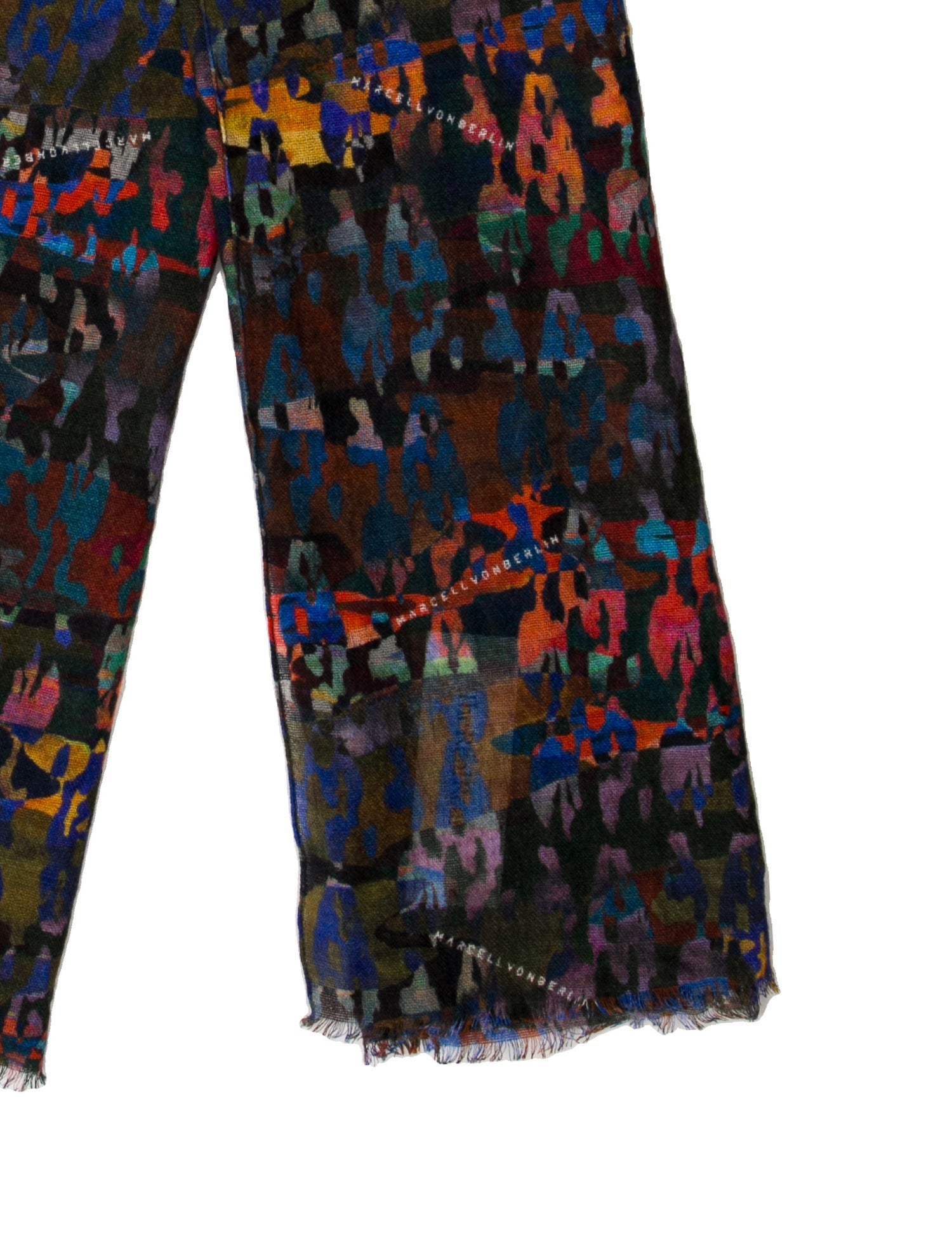 Marcell Von Berlin Wool Printed Scarf