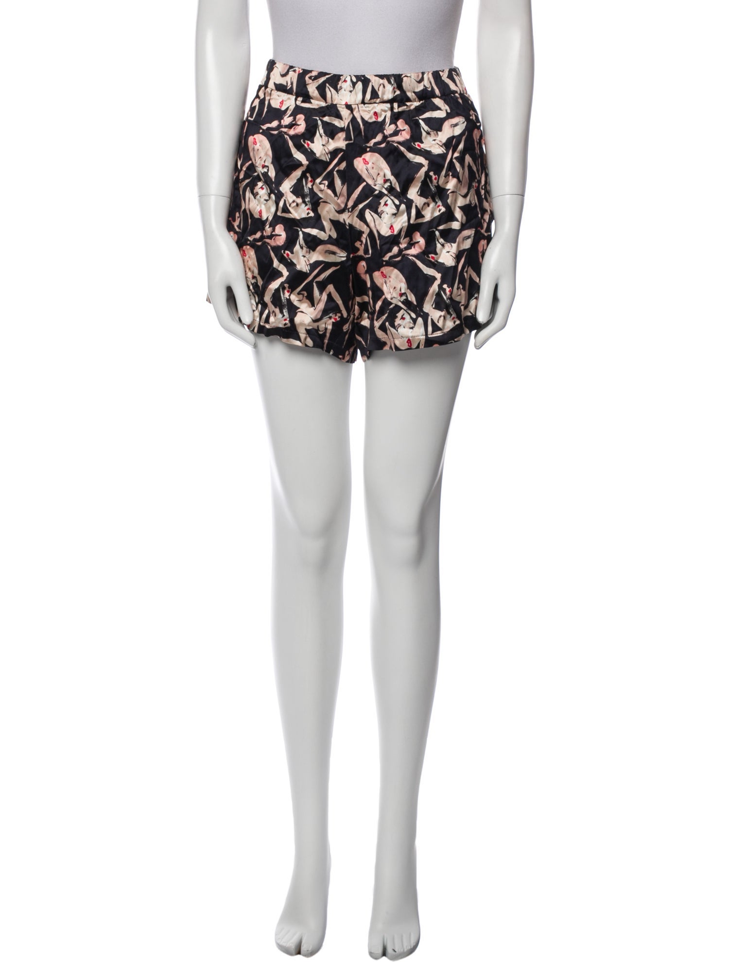 Marcell Von Berlin Printed Mini Shorts w/ Tags