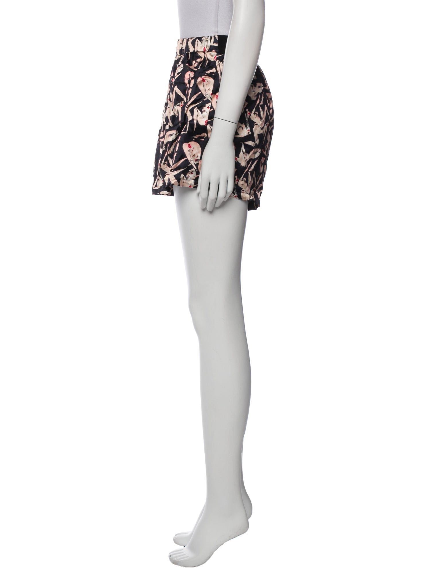 Marcell Von Berlin Printed Mini Shorts w/ Tags