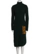 Marcell Von Berlin Virgin Wool Midi Length Dress