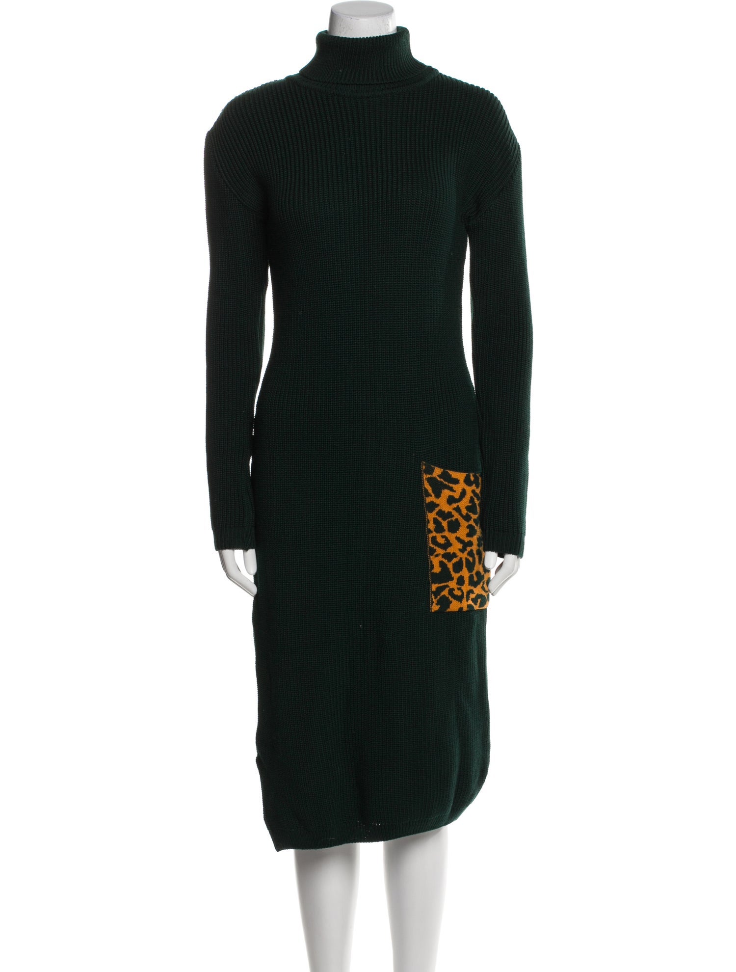 Marcell Von Berlin Virgin Wool Midi Length Dress