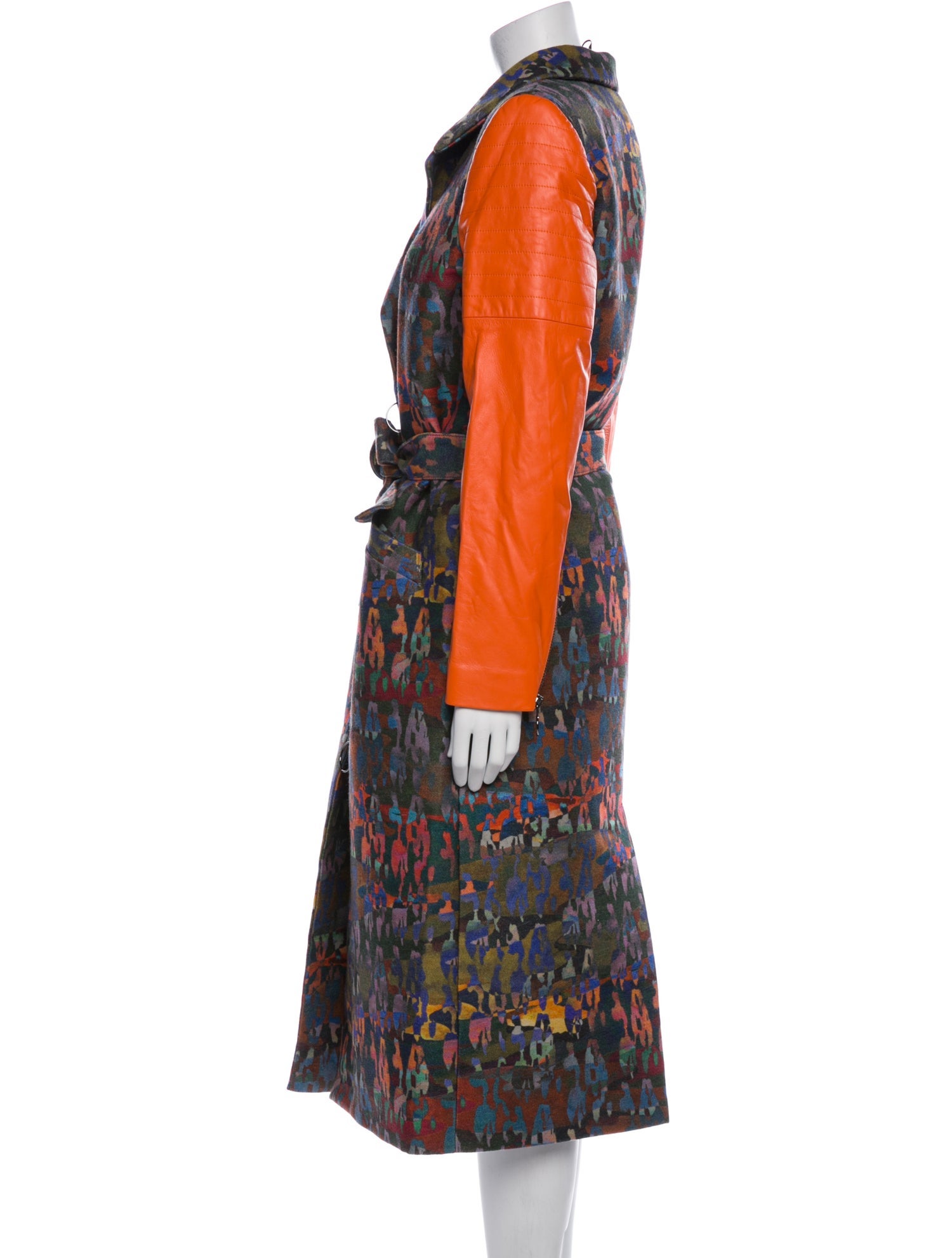 Marcell Von Berlin Printed Trench Coat