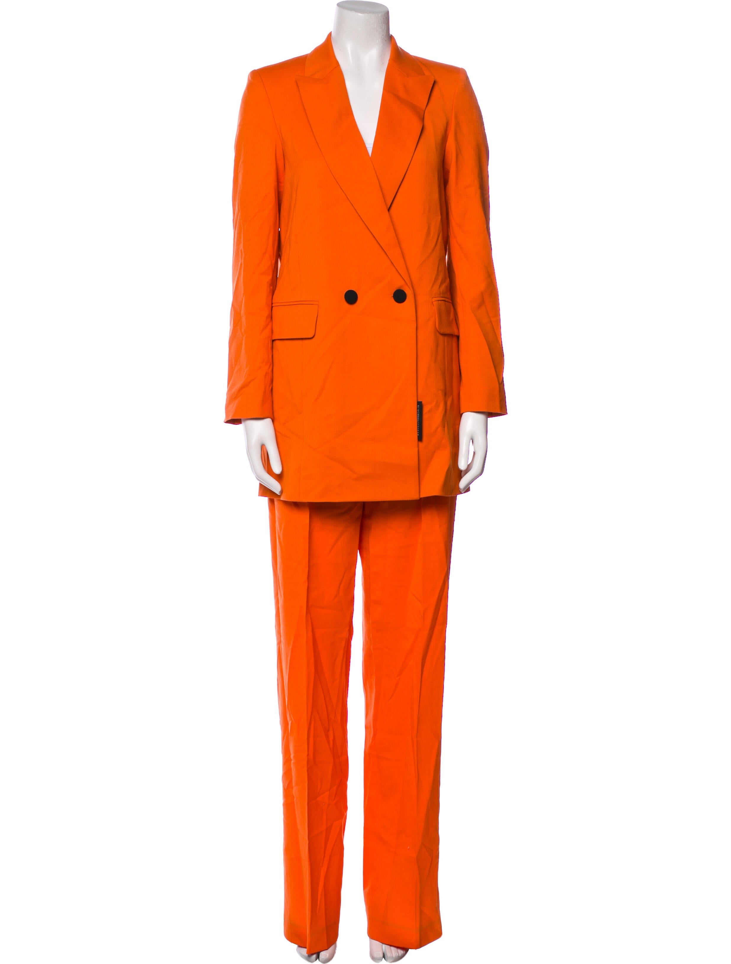 Marcell Von Berlin Virgin Wool Pleated Accents Pantsuit w/ Tags