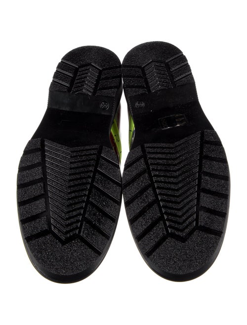 Marcell Von Berlin Patent Leather Printed Lace-Up Boots