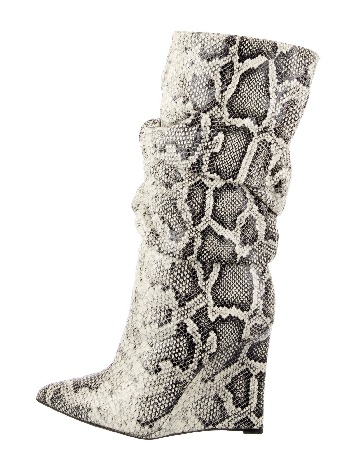 Marcell Von Berlin Leather Animal Print Boots