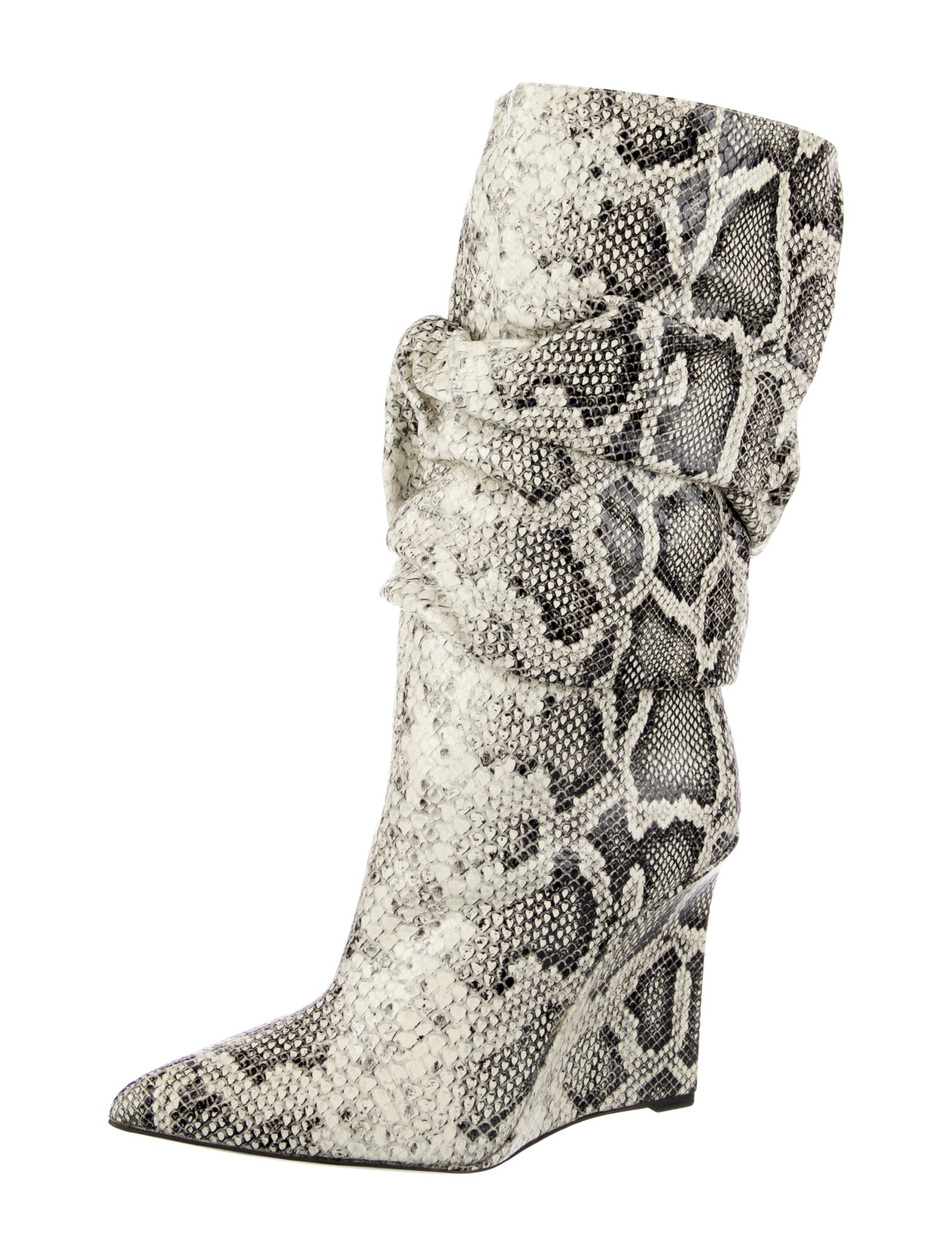 Marcell Von Berlin Leather Animal Print Boots