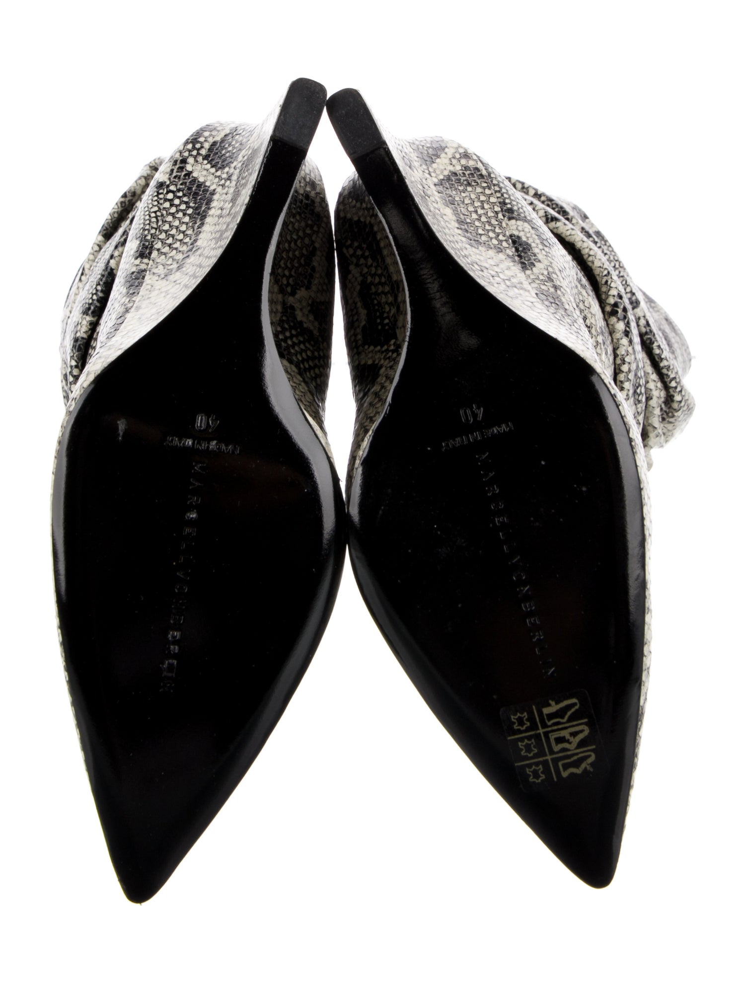 Marcell Von Berlin Leather Animal Print Boots