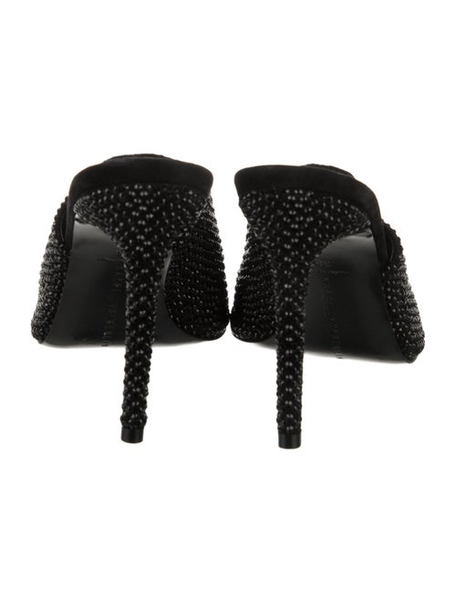 Marcell Von Berlin Suede Crystal Embellishments Slides