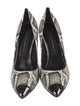 Marcell Von Berlin Embossed Leather Animal Print Pumps