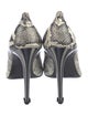 Marcell Von Berlin Embossed Leather Animal Print Pumps