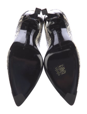 Marcell Von Berlin Embossed Leather Animal Print Pumps