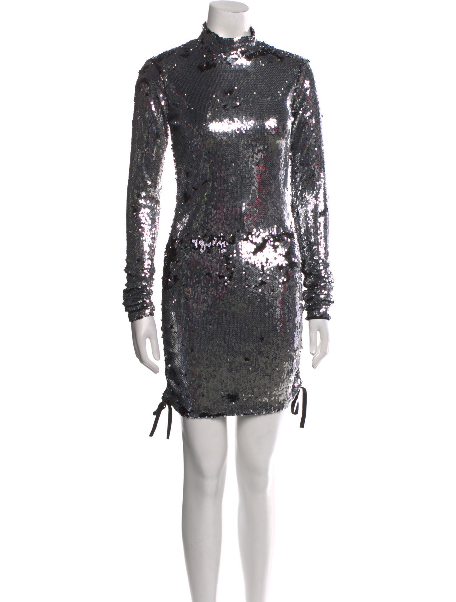 Marcell Von Berlin Mock Neck Mini Dress