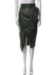 Marcell Von Berlin Lamb Leather Knee-Length Skirt