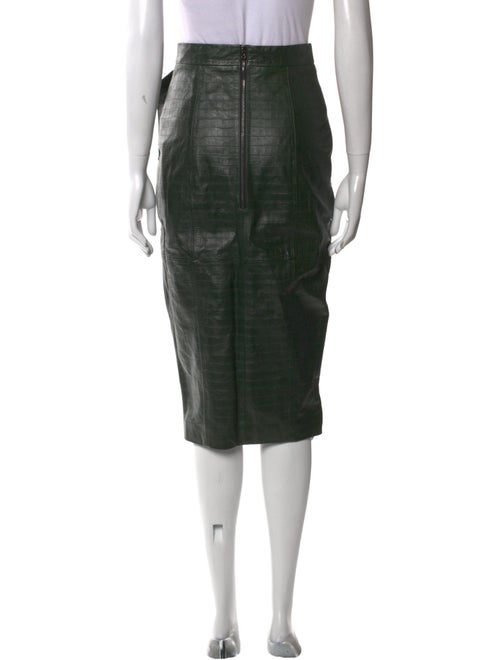 Marcell Von Berlin Lamb Leather Knee-Length Skirt