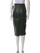 Marcell Von Berlin Lamb Leather Knee-Length Skirt