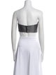 Marcell Von Berlin Virgin Wool Strapless Crop Top