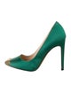 Marcell Von Berlin Velvet Colorblock Pattern Pumps