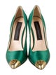 Marcell Von Berlin Velvet Colorblock Pattern Pumps