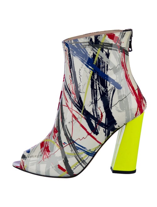 Marcell Von Berlin Patent Leather Printed Boots