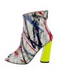 Marcell Von Berlin Patent Leather Printed Boots