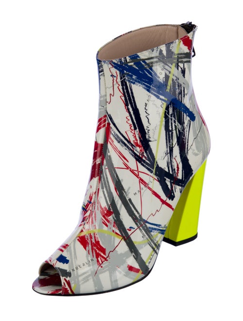 Marcell Von Berlin Patent Leather Printed Boots