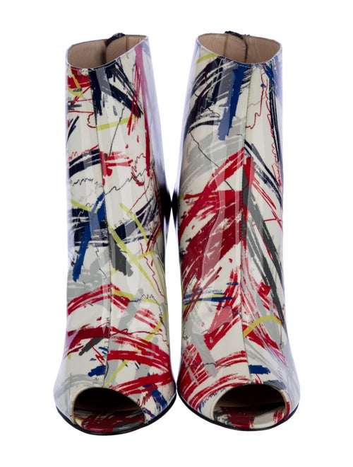 Marcell Von Berlin Patent Leather Printed Boots