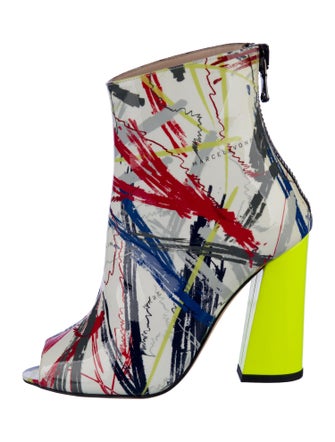 Marcell Von Berlin Leather Printed Lace-Up Boots