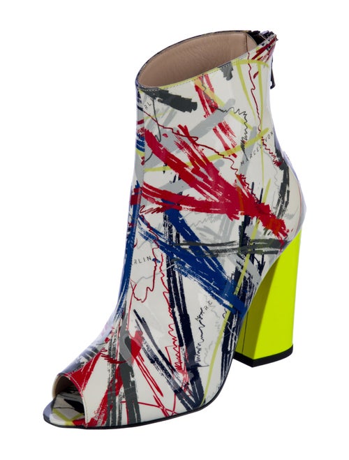 Marcell Von Berlin Leather Printed Lace-Up Boots