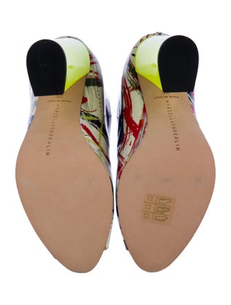 Marcell Von Berlin Leather Printed Lace-Up Boots