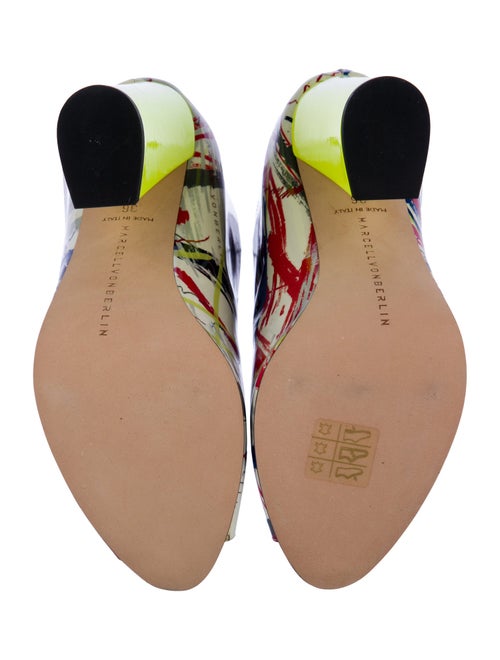 Marcell Von Berlin Leather Printed Lace-Up Boots