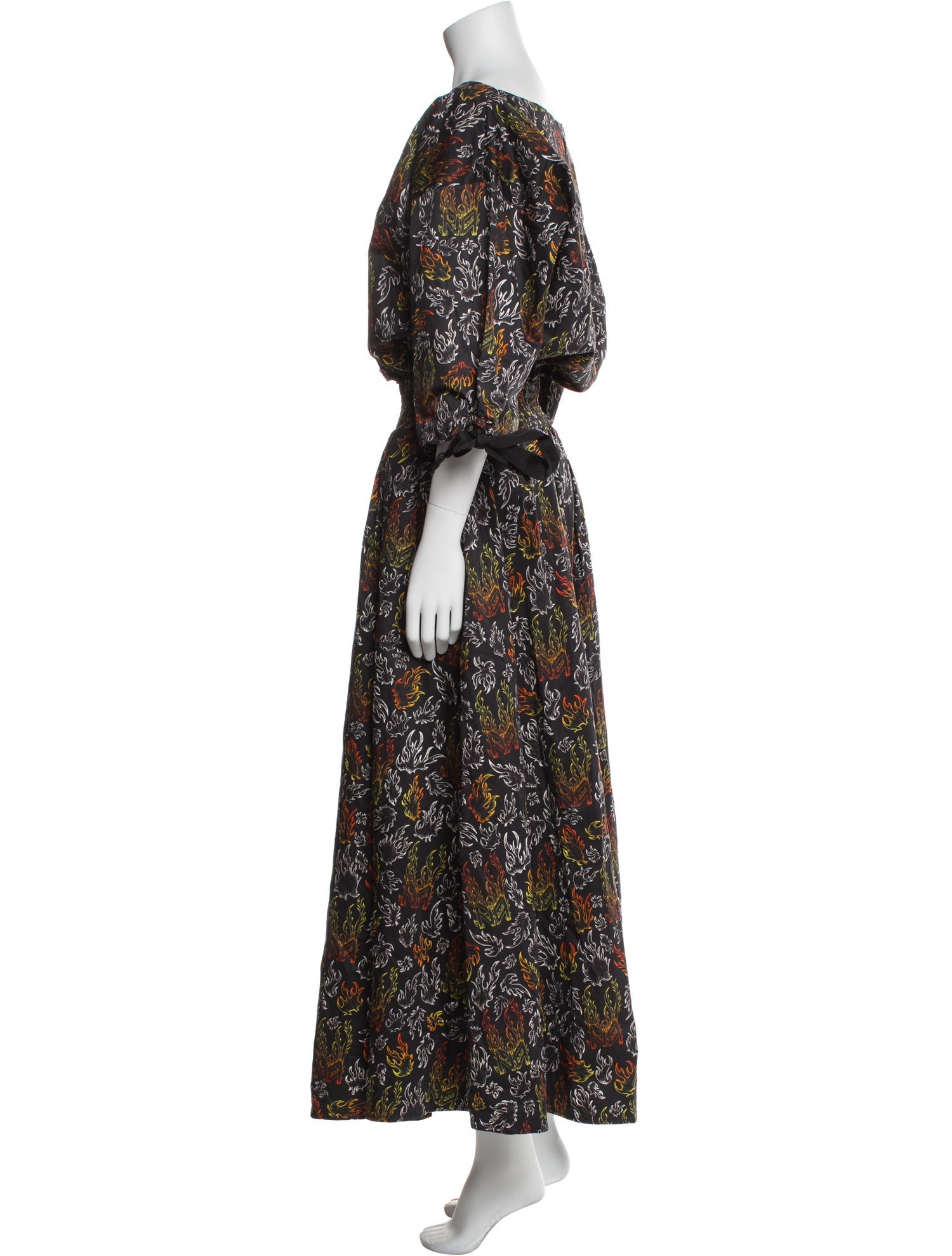 Marcell Von Berlin Floral Print Long Dress w/ Tags