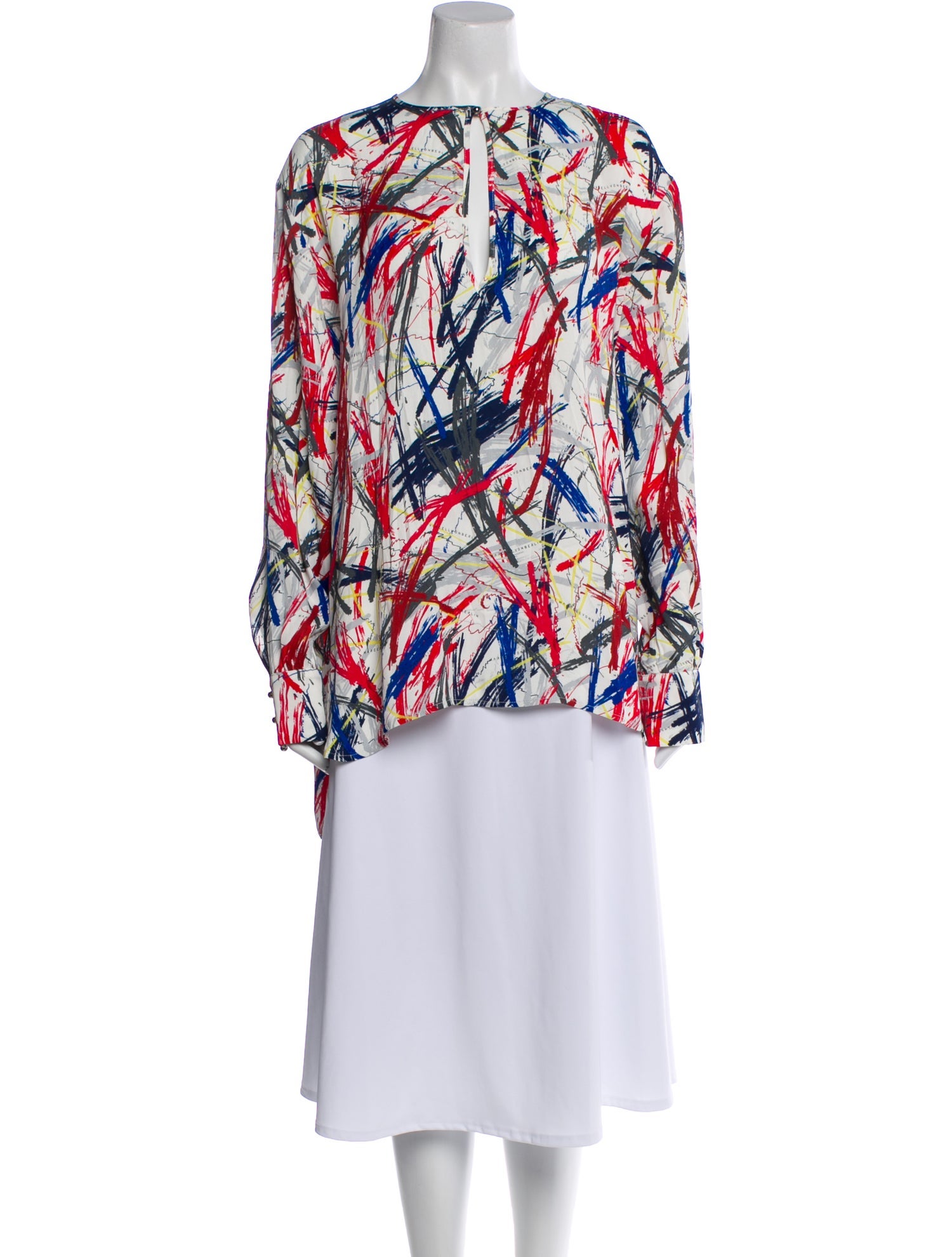Marcell Von Berlin Printed Scoop Neck Tunic