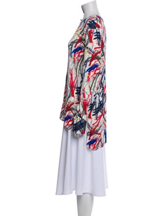 Marcell Von Berlin Printed Scoop Neck Tunic