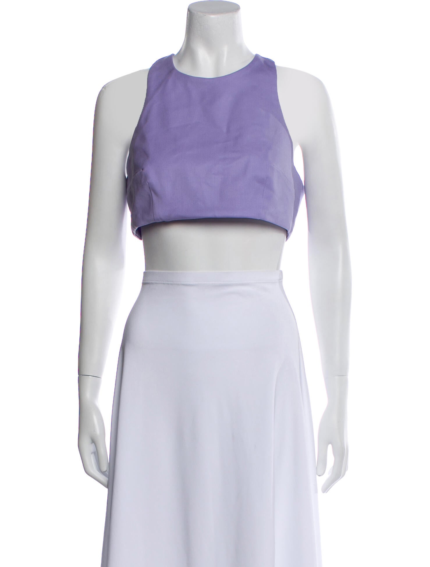 Marcell Von Berlin Virgin Wool Halterneck Crop Top