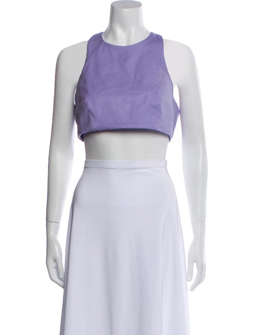 Marcell Von Berlin Virgin Wool Halterneck Crop Top