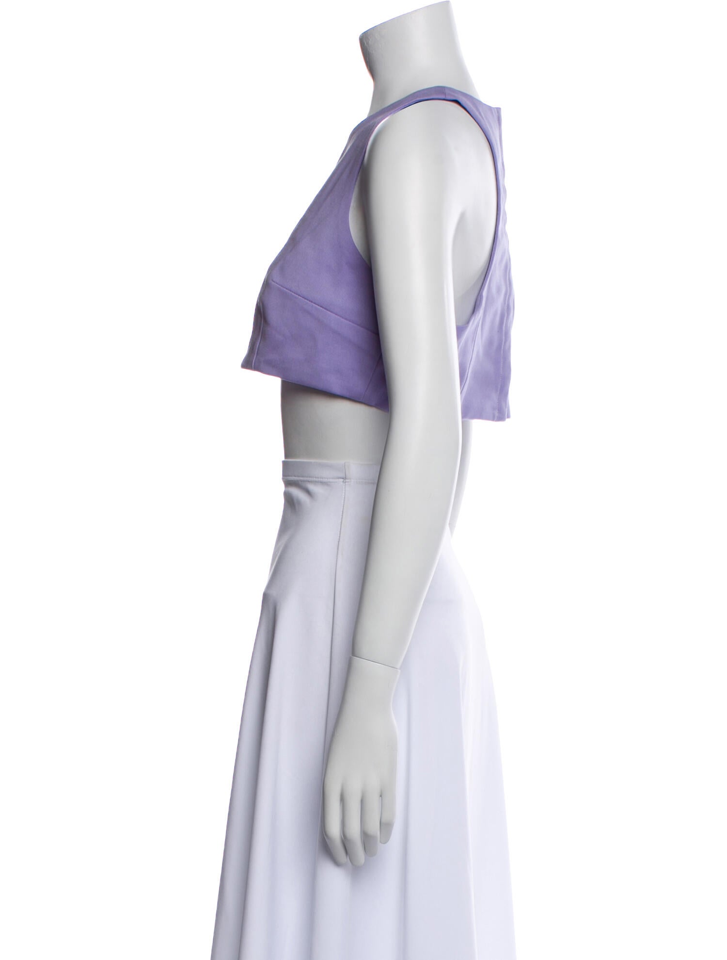 Marcell Von Berlin Virgin Wool Halterneck Crop Top