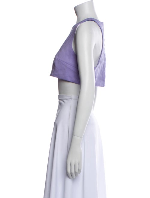 Marcell Von Berlin Virgin Wool Halterneck Crop Top